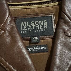 Wilsons Leather Brown Jacket for Men
